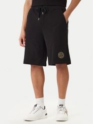 Versace Jeans Couture Szorty sportowe 80GADT03 CF01T Czarny Regular Fit. Czarne szorty męskie Versace Jeans Couture, bez wzorów, z bawełny, sportowe. Za 629.99 zł.