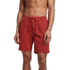 Szorty Superdry. Czerwone szorty męskie Superdry., bez wzorów, eleganckie. Za 262.85 zł.