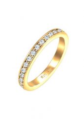 Elli Damska obrączka Memoire z kryształami w srebrze próby 925 Sterling Silver Pierścionki 1 ct Damski. Szare pierścionki damskie Elli, srebrne. Za 218.99 zł.