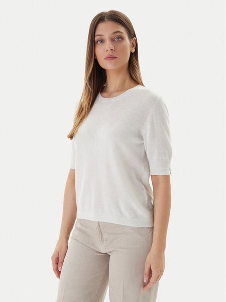 United Colors Of Benetton Sweter 1002D10D2 Beżowy Regular Fit. Brązowe swetry klasyczne damskie United Colors Of Benetton, xs, z wełny, bez kołnierzyka. Za 229.99 zł.