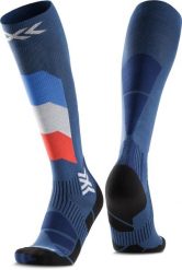 Skarpety narciarskie X-Socks Ski Perform Patriot France OTC Blue. Białe skarpetki damskie X-Socks, bez wzorów, z materiału. Za 76.00 zł.