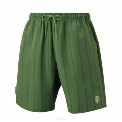 Spodenki tenisowe Yonex Nature. Zielone szorty męskie YONEX, bez wzorów, z materiału. Za 174.99 zł.