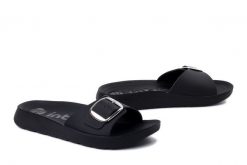 INBLU AG-03 014 czarny, klapki damskie. Czarne klapki damskie Inblu, bez wzorów, bez obcasa. Za 86.99 zł.