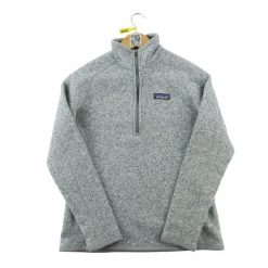 Second life - Bluza polarowa damska o dopasowanym kroju - Stan dobry. Szare bluzy bez kaptura damskie Patagonia, s, bez wzorów, z jeansu, bez ramiączek, bez kaptura. Za 186.06 zł.