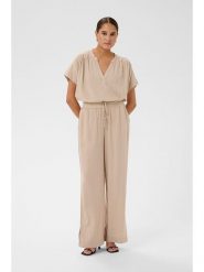 Kaffe Spodnie w kolorze beżowym rozmiar: 38. Brązowe spodnie materiałowe damskie Kaffe, bez wzorów, z materiału. Za 136.13 zł.