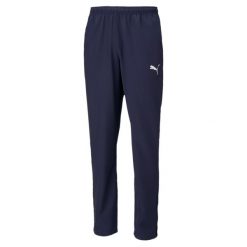 Spodnie męskie Puma teamRISE Sideline Pants. Białe spodnie materiałowe męskie Puma, bez wzorów, z materiału. Za 146.24 zł.