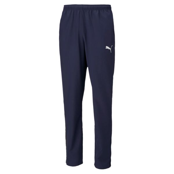 Spodnie męskie Puma teamRISE Sideline Pants. Białe spodnie materiałowe męskie Puma, bez wzorów, z materiału. Za 146.24 zł.