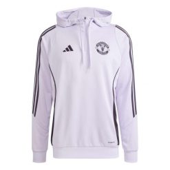 Bluza z kapturem Manchester United Tiro 25. Fioletowe bluzy z kapturem męskie Adidas, m. Za 276.50 zł.