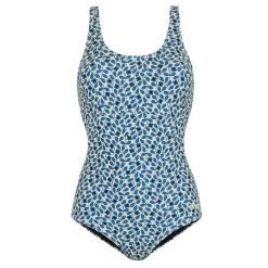 Damski Jednoczęściowy Kostium Kąpielowy Orla Kiely Jasmine Flower. Niebieskie stroje jednoczęściowe damskie Regatta, bez wzorów. Za 105.99 zł.