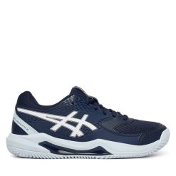 Buty do tenisa Asics. Niebieskie buty sportowe na co dzień damskie Asics, bez wzorów, tenisowe. Za 339.99 zł.