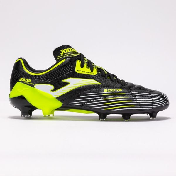 Buty piłkarskie Joma Score 2501 FG czarne/lime roz. 41. Czarne buty sportowe na co dzień damskie Joma, bez zapięcia, do piłki nożnej. Za 343.99 zł.