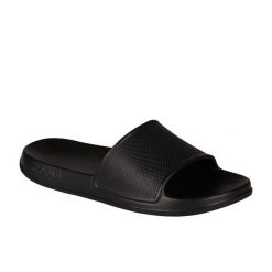 Klapki basenowe damskie Coqui Tora. Czarne klapki damskie Coqui, bez wzorów, bez obcasa. Za 36.99 zł.