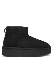EMU Australia Śniegowce Stinger Micro Flatform 2.0 W13296 Czarny. Czarne śniegowce damskie Emu Australia, z wełny. Za 689.99 zł.