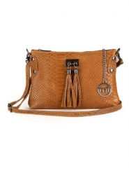 Mia Tomazzi Skórzana torebka "Navigli" w kolorze jasnobrązowym - 22 x 15 x 4 cm rozmiar: onesize. Brązowe torebki klasyczne damskie Mia Tomazzi, bez wzorów, z materiału, bez dodatków. Za 130.99 zł.