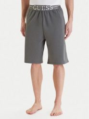 Guess Szorty sportowe U6GD00 KC241 Szary Regular Fit. Szare szorty męskie Guess, z aplikacjami, z bawełny, sportowe. Za 210.99 zł.