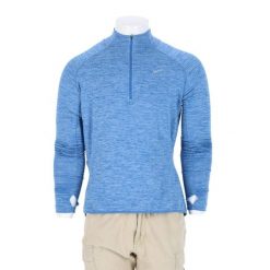 Second life - Męska jasnoniebieska bluza Dri-Fit - Jak nowy. Niebieskie bluzy bez kaptura męskie Nike, m. Za 106.46 zł.