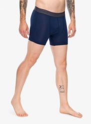 Bokserki termoaktywne Sensor Coolmax Tech Boxers. Niebieskie bokserki męskie Sensor, bez wzorów, z jedwabiu. Za 120.99 zł.