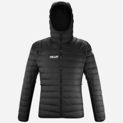 Kurtka ocieplana męska Millet Fitz Roy Warm Hoodie. Czarne kurtki męskie Millet, l, bez wzorów, z materiału, bez kaptura. Za 952.85 zł.