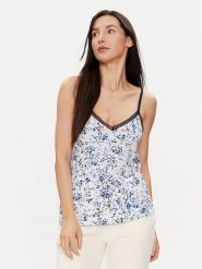 Tommy Hilfiger Koszulka piżamowa UW0UW05193 Niebieski Regular Fit. Niebieskie koszule nocne damskie Tommy Hilfiger, bez wzorów. Za 149.99 zł.