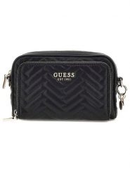 Guess Torebka w kolorze czarnym - 21 x 14 x 4 cm rozmiar: onesize. Czarne torebki klasyczne damskie Guess, z aplikacjami, z materiału, pikowane, bez dodatków. Za 395.31 zł.
