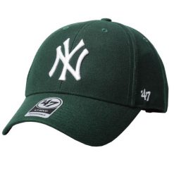 Czapka z daszkiem męska do baseball'u Brand 47 New York Yankees zielona. Zielone czapki męskie 47 Brand, bez wzorów. Za 178.00 zł.
