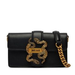 Torebka Just Cavalli. Czarne torebki klasyczne damskie Just Cavalli, bez wzorów, bez dodatków. Za 614.99 zł.
