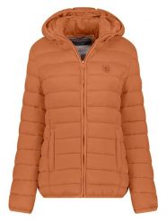 Geographical Norway Kurtka pikowana w kolorze pomarańczowym rozmiar: M. Pomarańczowe kurtki damskie Geographical Norway, m, bez wzorów, bez kaptura. Za 202.03 zł.