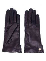 COCCINELLE Skórzane rękawiczki w kolorze czarnym rozmiar: M. Czarne rękawiczki damskie Coccinelle, bez wzorów, z materiału. Za 341.79 zł.