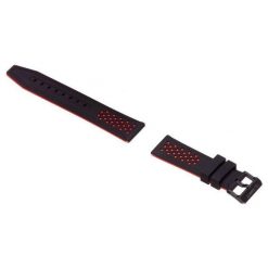 Pasek Silikonowy Czarno-Czerwony do Garett Sport 4 - Wygoda i Styl - Garett. Czarne paski męskie GARETT, bez wzorów, sportowe. Za 49.00 zł.