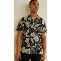 Mango Man - Koszula Domada. Czarne koszule męskie Mango Man, xl, bez wzorów, z tkaniny, bez kołnierzyka, bez ramiączek. W wyprzedaży za 69.90 zł.