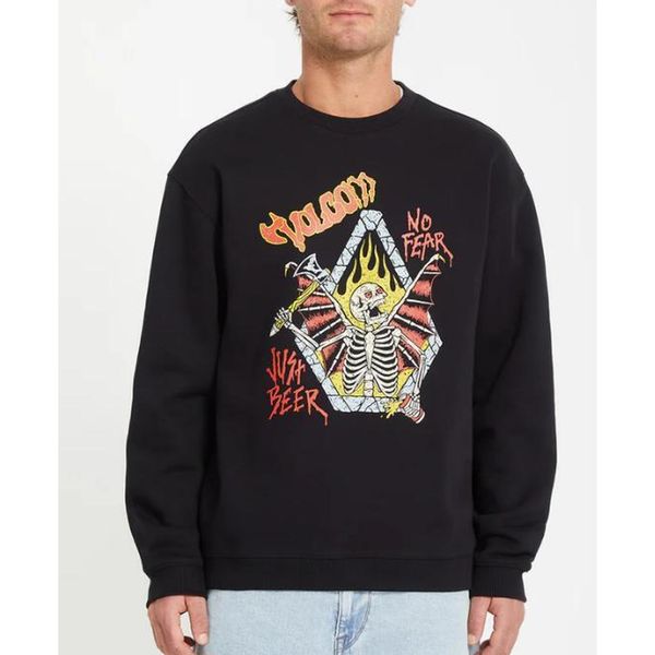 Bluza Volcom Noder CRW Czarna. Czarne bluzy bez kaptura męskie Volcom, l. Za 251.69 zł.