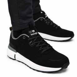 Buty męskie sportowe do chodzenia Wrangler MANTEO MEN LOW. Białe buty sportowe na co dzień męskie Wrangler, z jeansu, bez zapięcia, trekkingowe. Za 219.00 zł.