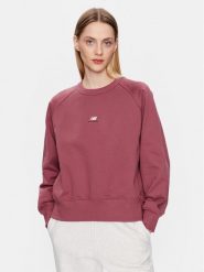 New Balance Bluza WT31500 Bordowy Oversize. Czerwone bluzy bez kaptura damskie New Balance, xs, z bawełny. Za 259.99 zł.