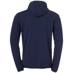 Bluza z kapturem Uhlsport Essential. Czarne bluzy sportowe męskie UHLSPORT, bez wzorów, z bawełny, bez kołnierzyka, bez ramiączek. Za 212.65 zł.