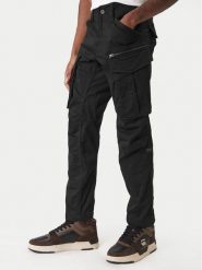G-Star Raw Spodnie materiałowe Rovic D02190-5126 Czarny Regular Fit. Czarne spodnie materiałowe męskie G-Star Raw, bez wzorów, z materiału, retro. Za 579.99 zł.