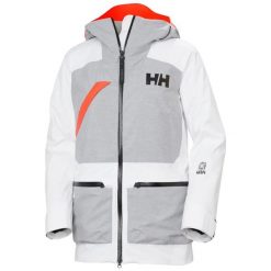Damska kurtka narciarska z kapturem Helly Hansen Whitewall Lifaloft 3.0T. Białe kurtki damskie Helly Hansen, na zimę, bez wzorów, z puchu, z kapturem. Za 1,571.00 zł.