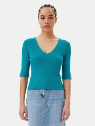 Morgan Sweter 251-MCHAMPI Zielony Slim Fit. Zielone swetry klasyczne damskie Morgan, xs, z syntetyku, bez kołnierzyka. Za 129.99 zł.