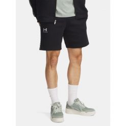 Spodenki Męskie Sportowe Under Armour Na Co Dzień Fleece Short Taping. Czarne szorty męskie Under Armour, bez wzorów, sportowe. Za 229.99 zł.