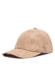 Guess Czapka z daszkiem AW5627 POL01 Beżowy. Brązowe czapki z daszkiem damskie Guess, z aplikacjami, z poliesteru. Za 194.99 zł.