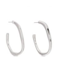 Calvin Klein Kolczyki 35000643 Srebrny. Szare kolczyki damskie CALVIN KLEIN, metalowe. Za 319.99 zł.