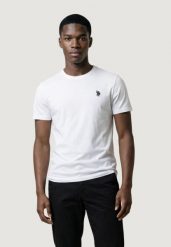 Koszulka crop top Mężczyzna U.S. POLO ASSN. MICK-BASIC. Białe koszulki polo męskie U.S. Polo Assn., m, bez wzorów, z bawełny, bez ramiączek. Za 150.10 zł.