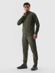 4F Bluza treningowa z materiałów z recyklingu męska S. Szare bluzy z kapturem męskie 4f, m, z dzianiny. Za 229.99 zł.