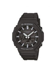G-Shock Zegarek GA-2100-1AER Czarny. Czarne zegarki męskie G-Shock. Za 349.99 zł.