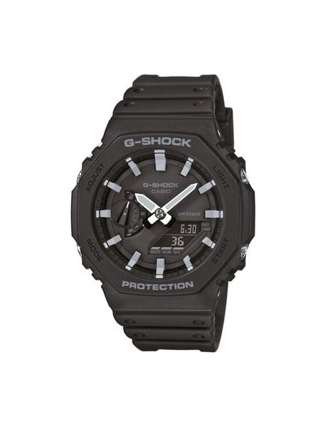 G-Shock Zegarek GA-2100-1AER Czarny. Czarne zegarki męskie G-Shock. Za 349.99 zł.