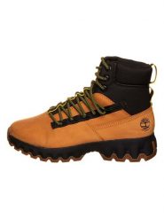 Timberland Skórzane botki w kolorze jasnobrązowym rozmiar: 43. Brązowe buty zimowe męskie Timberland, z materiału, bez zapięcia. Za 366.35 zł.