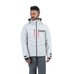 Kurtka narciarska Rossignol męska Hero Blackside puffy JKT szara. Szare kurtki męskie Rossignol, m, bez wzorów, bez kaptura, narciarskie. W wyprzedaży za 2,229.00 zł.