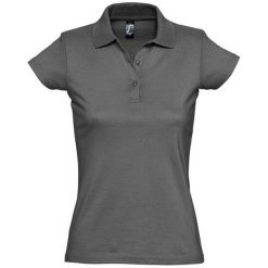 Damska Koszulka Polo Prescott Jersey. Niebieskie bluzki sportowe damskie SOL'S, s, bez wzorów, z jersey, bez ramiączek. Za 82.99 zł.