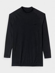 4F Podkoszulek termiczny w kolorze czarnym rozmiar: S/M. Czarne bielizna termoaktywna męska 4f, m, bez wzorów, z materiału. Za 82.83 zł.