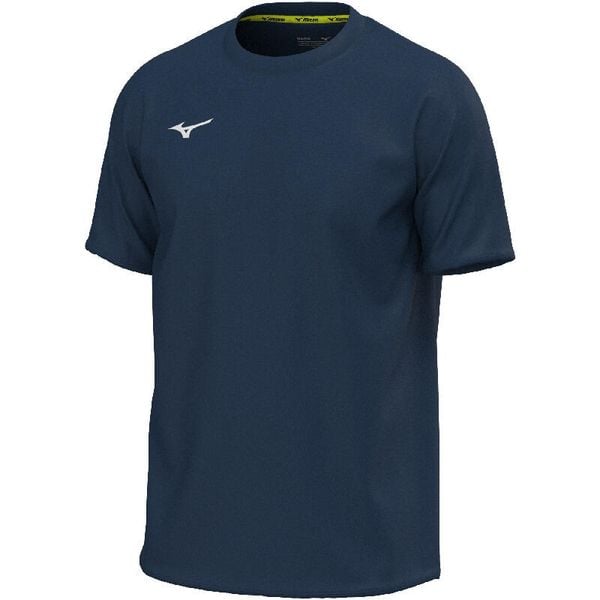 Koszulka Mizuno Team. Niebieskie t-shirty damskie Mizuno, bez wzorów, bez kołnierzyka. Za 118.50 zł.