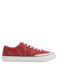 Lanetti Trampki S23V013A-1 Czerwony. Czerwone trampki i tenisówki męskie Lanetti, bez wzorów, z materiału, bez zapięcia. Za 64.99 zł.
